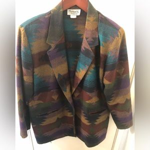 Michael K & Company VTG Acrylic Blazer